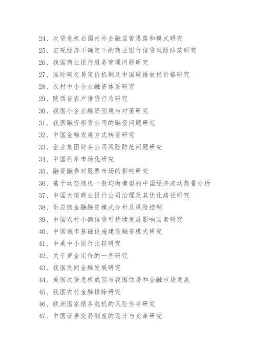 2021金融专业毕业论文题目.docx