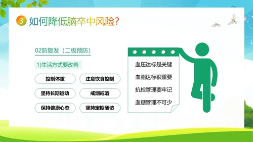 2023年脑卒中健康宣教脑中风预防急救知识PPT课件
