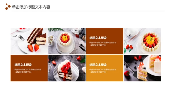 甜品蛋糕美食甜点下午茶动态PPT模板