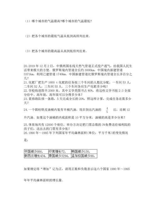 六年级小升初数学解决问题50道带答案（名师推荐）.docx