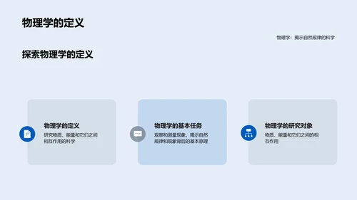 物理学基础概览PPT模板