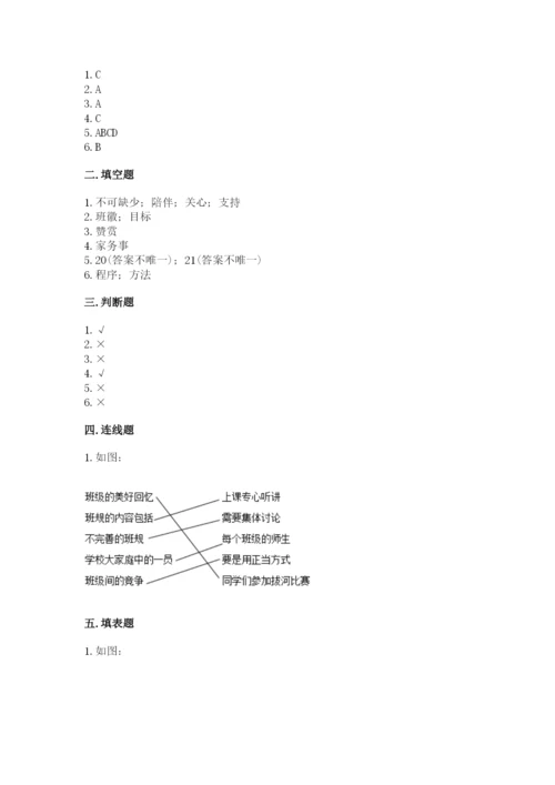 部编版四年级上册道德与法治期中测试卷精品（b卷）.docx