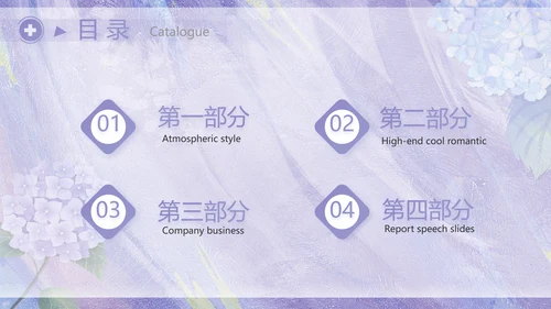 紫色唯美护士长述职报告PPT动态模板