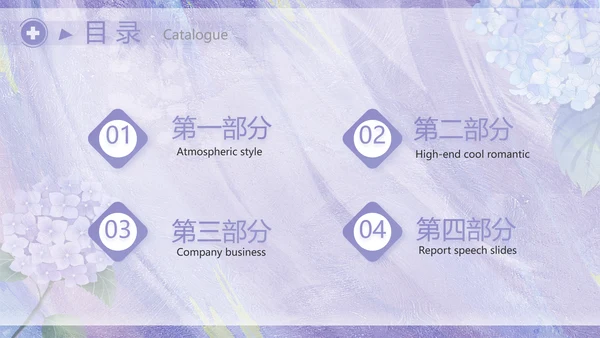 紫色唯美护士长述职报告PPT动态模板