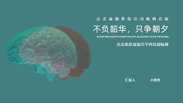 脑科医院医疗，大脑脑科学通用PPT模板