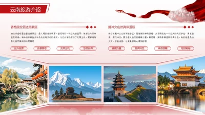 红色商务风多图图文页