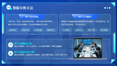 蓝绿色科技风社交媒体互动营销方案PPT模板