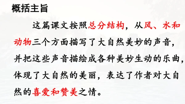 第21课 《大自然的声音》  课件