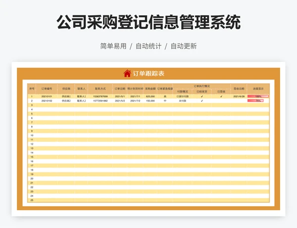 公司采购登记信息管理系统