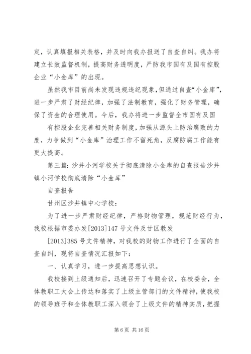 学校小金库的自查报告.docx