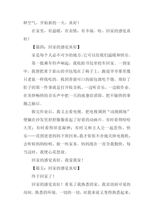 回家的感觉真好作文300字.docx