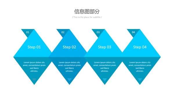 简洁蓝色风格公司简介商务汇报PPT模板