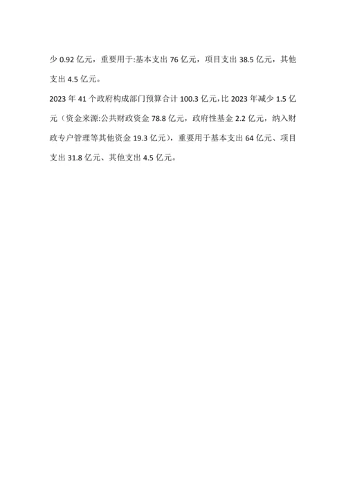 市财政预算工作情况汇报.docx