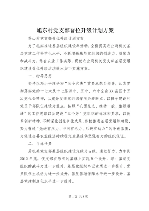 旭东村党支部晋位升级计划方案 (2).docx