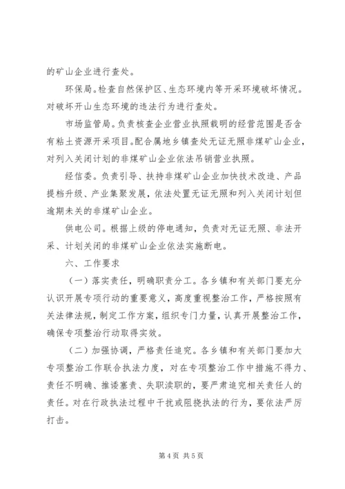 非煤矿山专项整治方案.docx