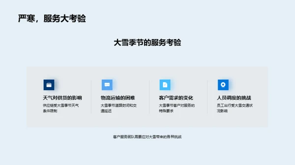 应对雪季 客户服务策略