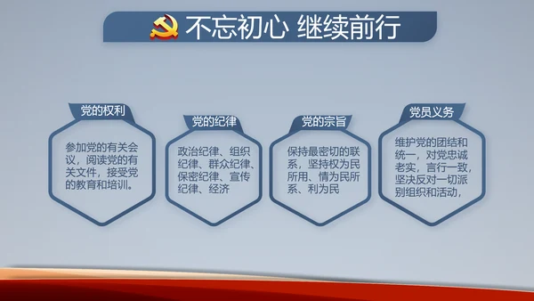蓝色党建开展党支部蓝色学习教育活动动态PPT