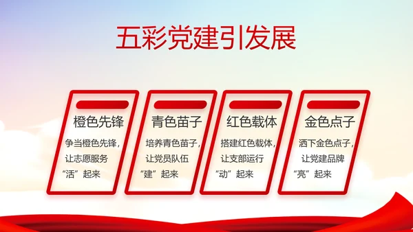 红色党建学习教育活动动态PPT模板