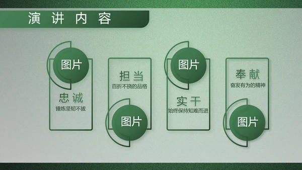 绿色大气军队院校课程教学动态PPT模板