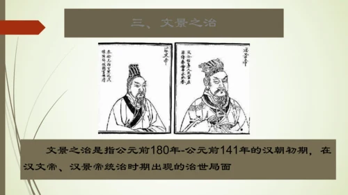 义务教育七年级历史上册2024年版第11课西汉建立和“文景之治”【课件】