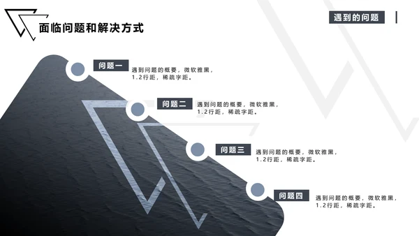 暗黑系高端商务年度工作汇报通用PPT模板