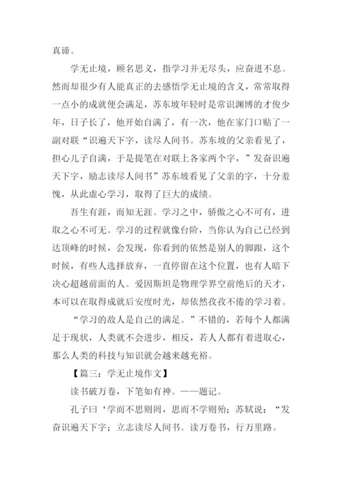 学无止境议论文作文.docx