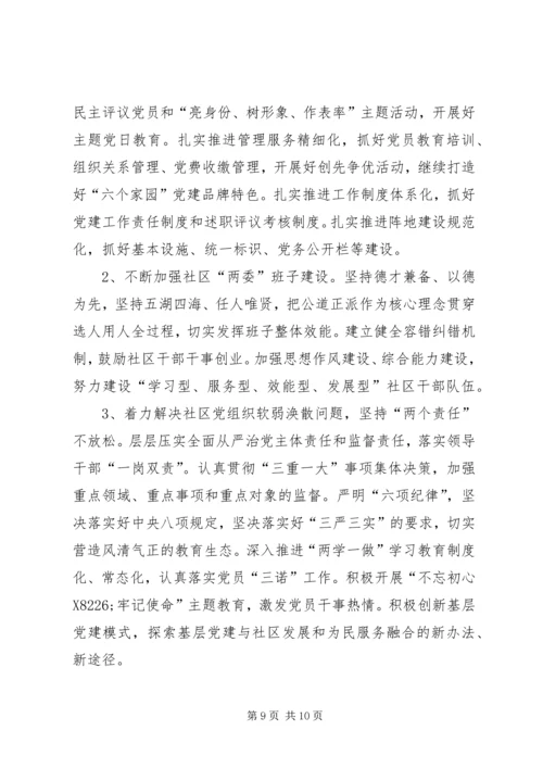 社区党委在巡察工作会上的汇报.docx