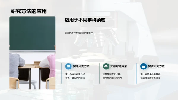 探索专科研究之路