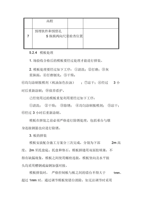 站前工程空心墩台施工作业指导书