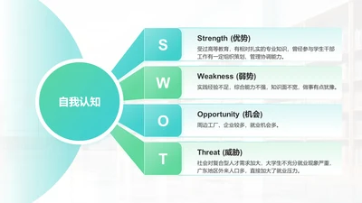 SWOT-职业生涯规划