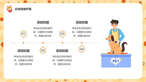 猫咪，宠物健康管理PPT模板
