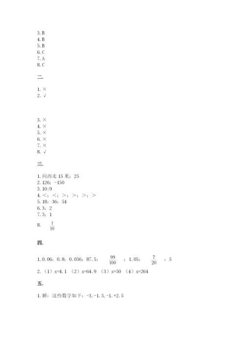 小学六年级数学摸底考试题附完整答案【夺冠】.docx