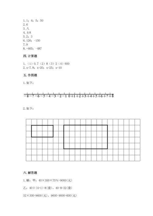 六年级下册数学 期末测试卷含答案（综合卷）.docx