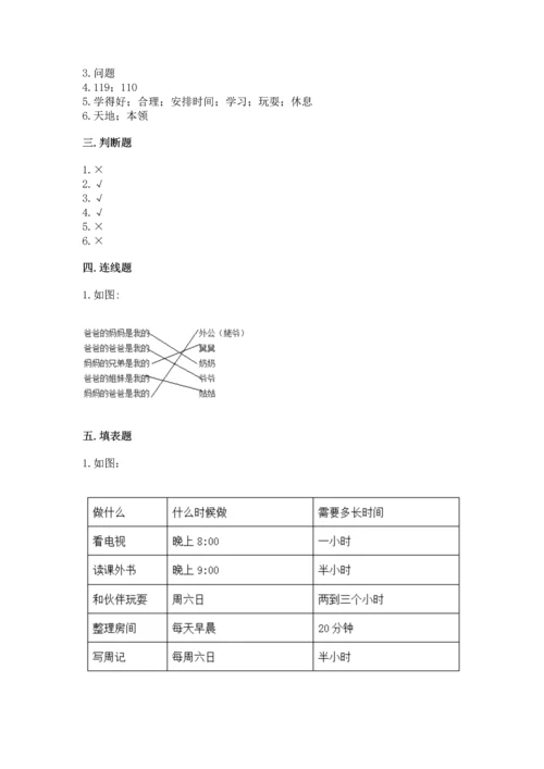 部编版三年级上册道德与法治期末测试卷含答案【研优卷】.docx