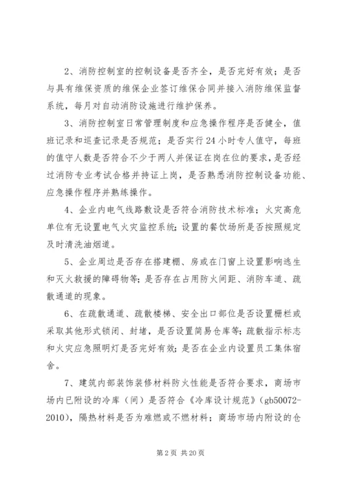 重点商贸流通企业消防安全专项整治行动工作方案.docx