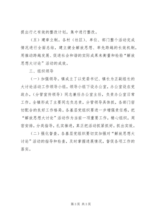 镇委开展解放思想工作实施方案.docx