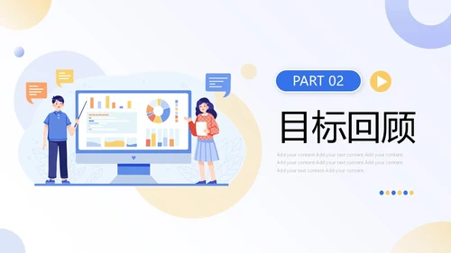 扁平商务项目复盘报告PPT工作总结