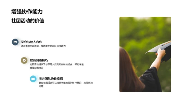 社团活动的魅力