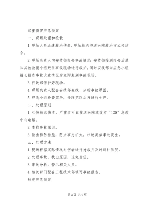 重大危险源应急预案处置方案 (3).docx