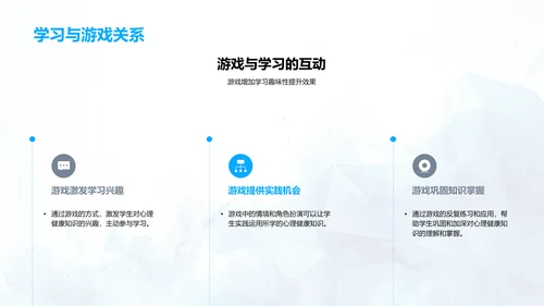 情绪管理与游戏学习PPT模板