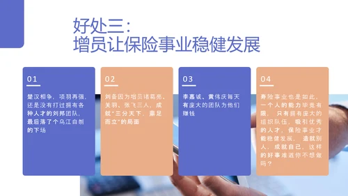 商务风高效增员专题PPT模板