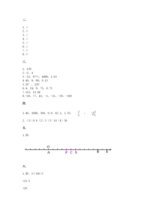 实用小学数学青岛版六年级下册期末测试卷含答案【满分必刷】.docx