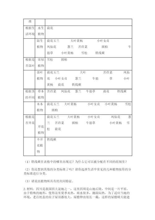 教科版六年级下册科学期末测试卷精品及答案.docx