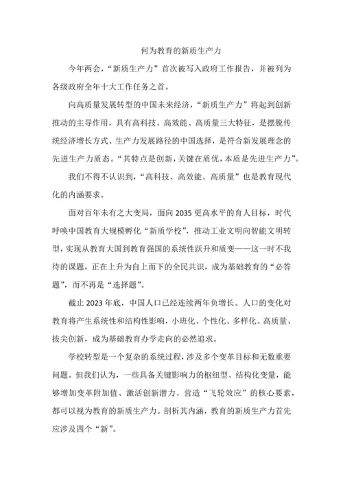 何为教育的新质生产力.docx