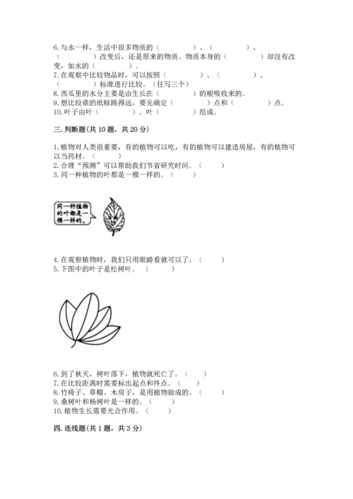 教科版小学一年级上册科学期末测试卷【b卷】.docx