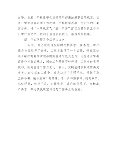 乡镇宣传委员工作总结.docx