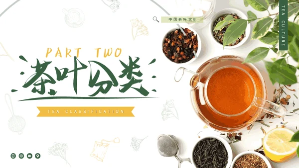 茶叶文化知识分享茶社茶道喝茶通用PPT模板