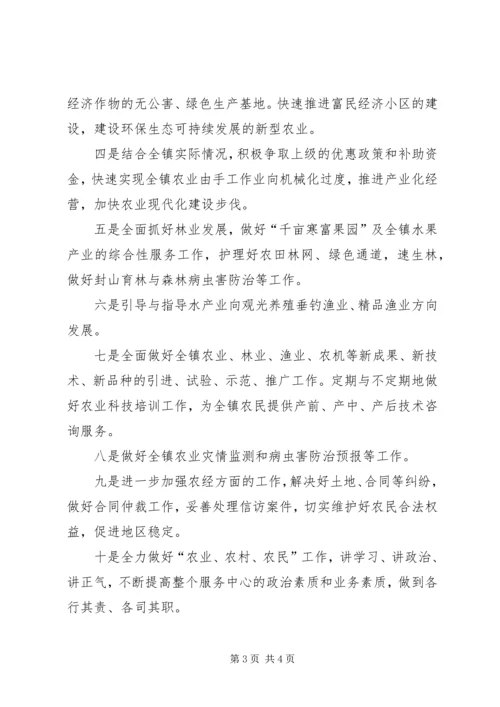 农业服务中心主任的竞聘演讲稿范文.docx