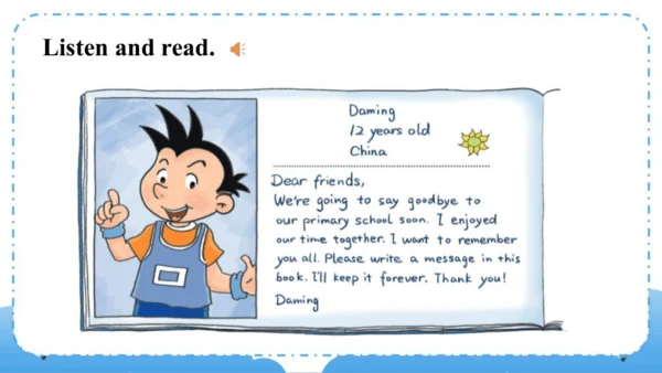 Module 9  Unit 1  Best wishes to you（课件）-六年级英语下学期同