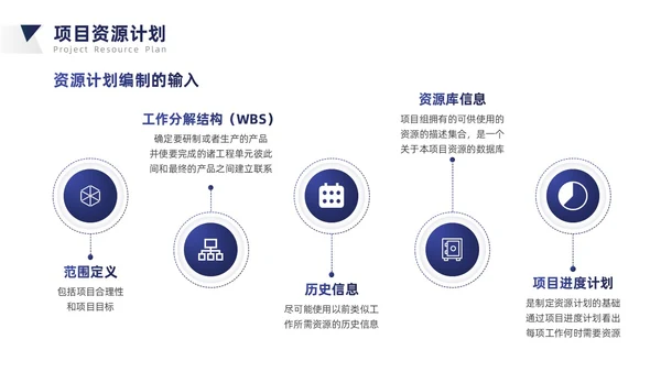 蓝灰色简约商务风项目成本管理PPT模板项目管理